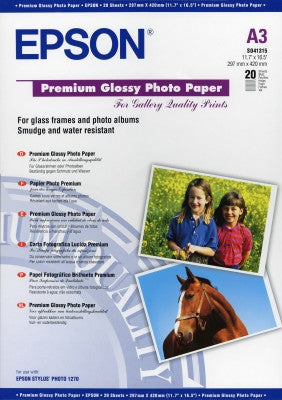 Epson A3 Papier Brillant Premium x 20