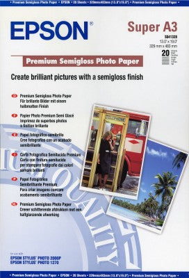 Epson S041328 A3+ Premium Semi-Gloss 20 sheets