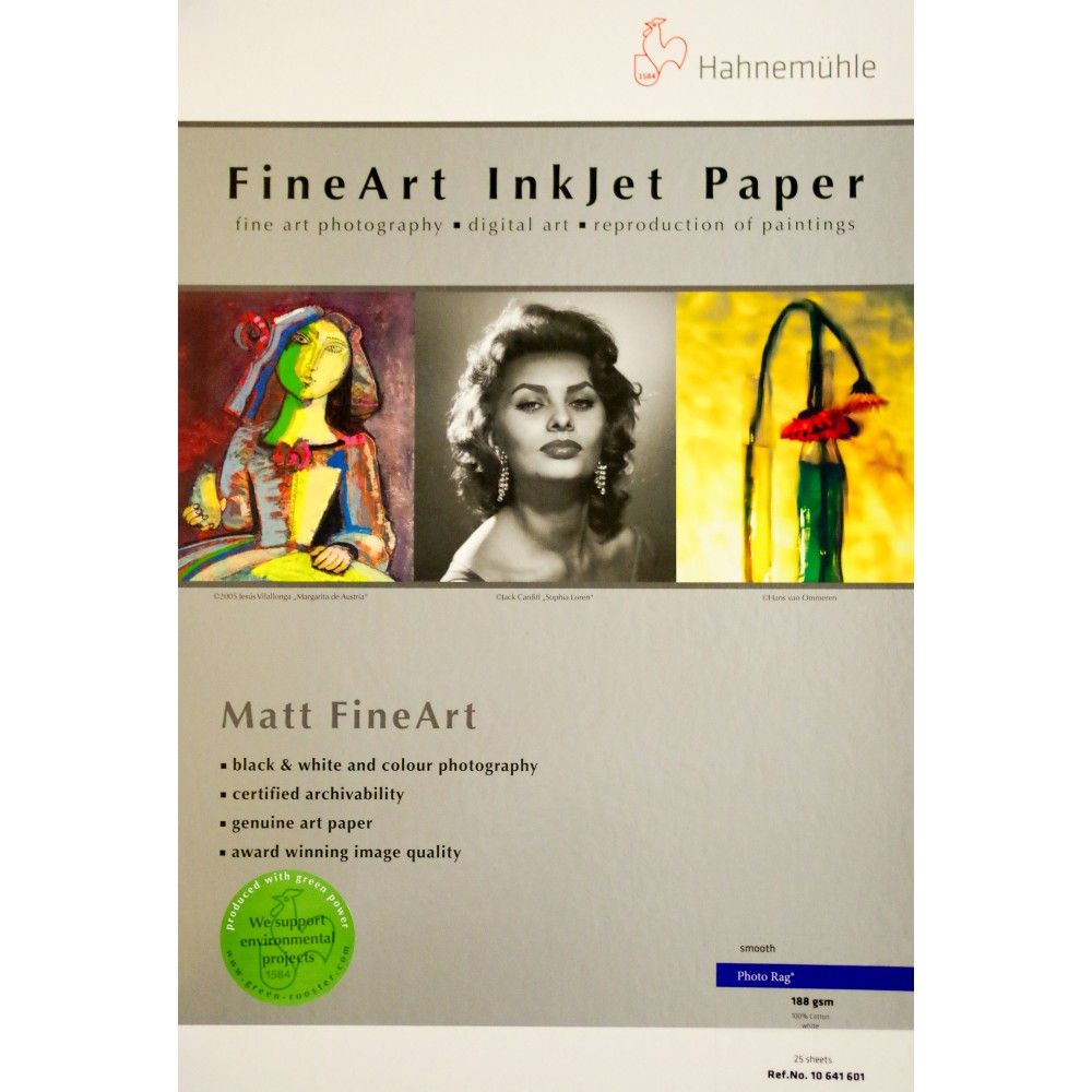 Hahnemühle Photo Rag 188 g/m² A3 25 Feuilles