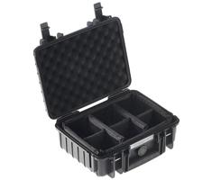 B&W type Valises d'extérieur 1000 noir + séparateur