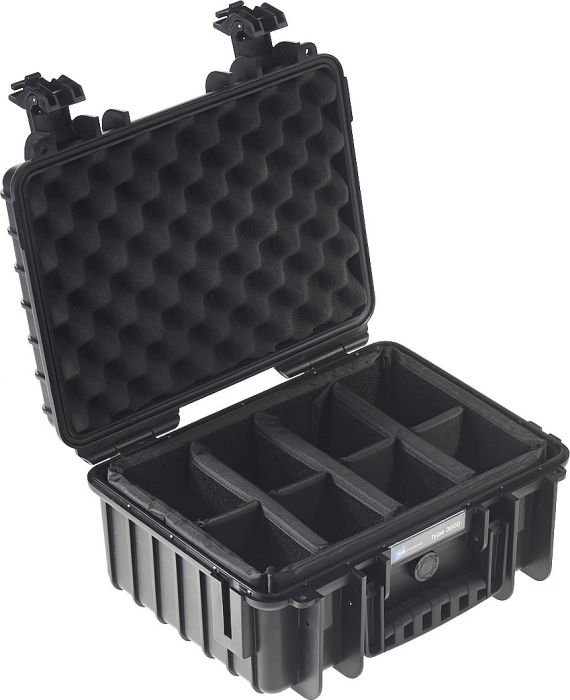B&W type Valises d'extérieur 3000 noir + séparateur