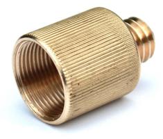 Rycote Brass Adaptateur Fileté à Vis 3/8-pouce Mâle à 3/8-pouce Femelle