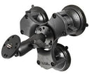 Support Rond Rammount Triple Ventouse 3,3" 1/4"