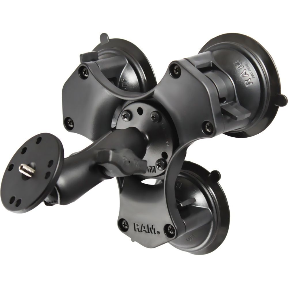 Support Rond Rammount Triple Ventouse 3,3" 1/4"