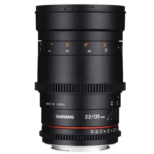 Objectif Samyang 135mm T2.2 VDSLR pour Canon