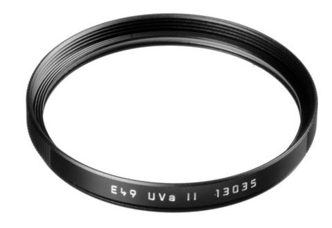 Leica 13035 Filtre UVa II E 49 noir