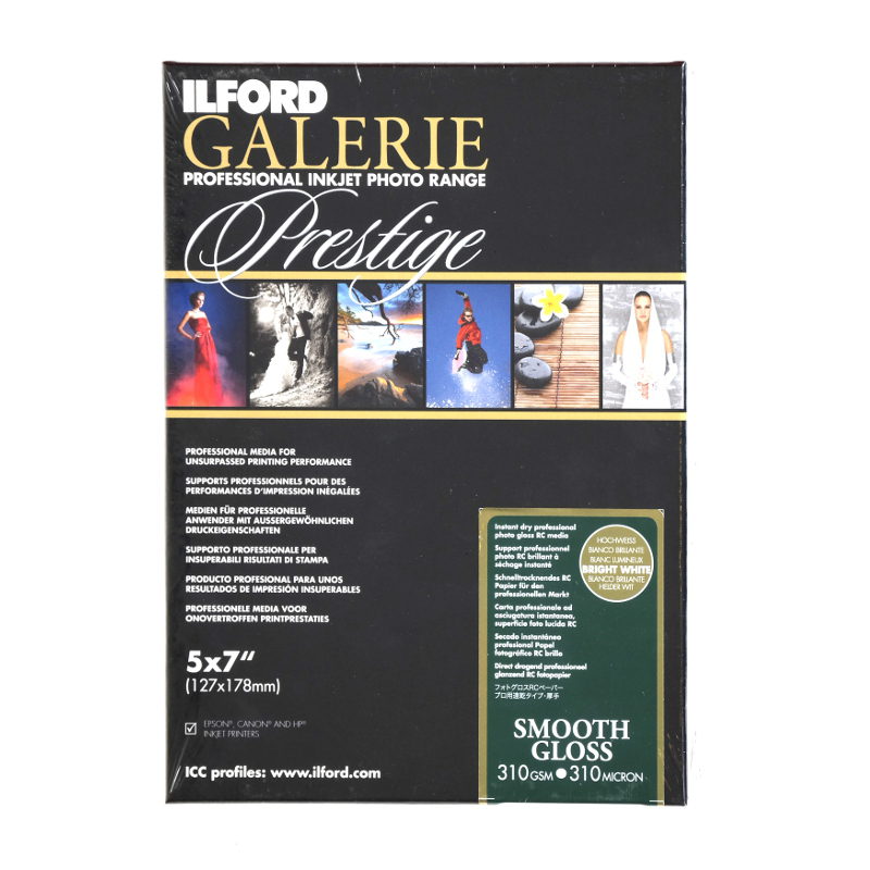 Ilford Prestige Lisse Glacé 13 x 18 310g 100 Feuilles