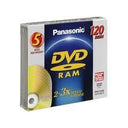 Panasonic DVDRAM LMAF120 LSDE, pack de 5