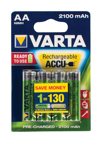 4 Piles Varta Ready 2 Use AA 2100 mAh