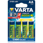 4 Piles Varta Ready 2 Use AA 2100 mAh