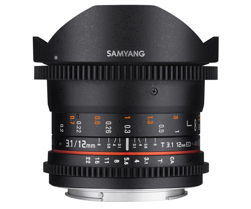 Samyang 12mm T3.1 VDSLR ED AS NCS fisheye Sony type E