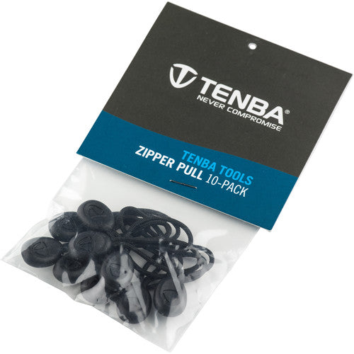 Tenba 636-271 Pack de 10 tirettes de fermeture éclair noires