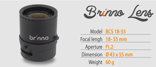 Brinno BCS 18-55mm F1.2 Asphérique