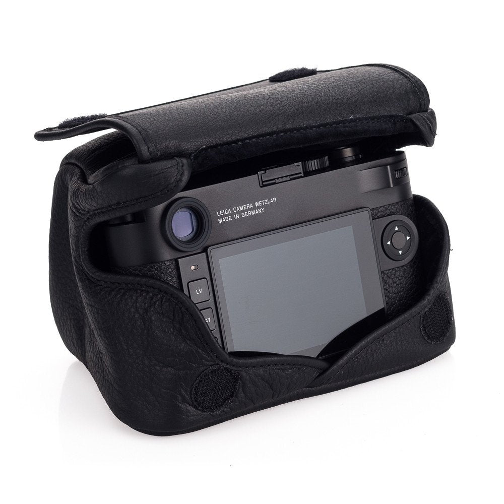 Étui Leica Cuir Noir Court