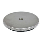 Vis adaptatrice Caruba 3/8 pouce mâle - 1/4 pouce femelle avec plaque de recouvrement en caoutchouc