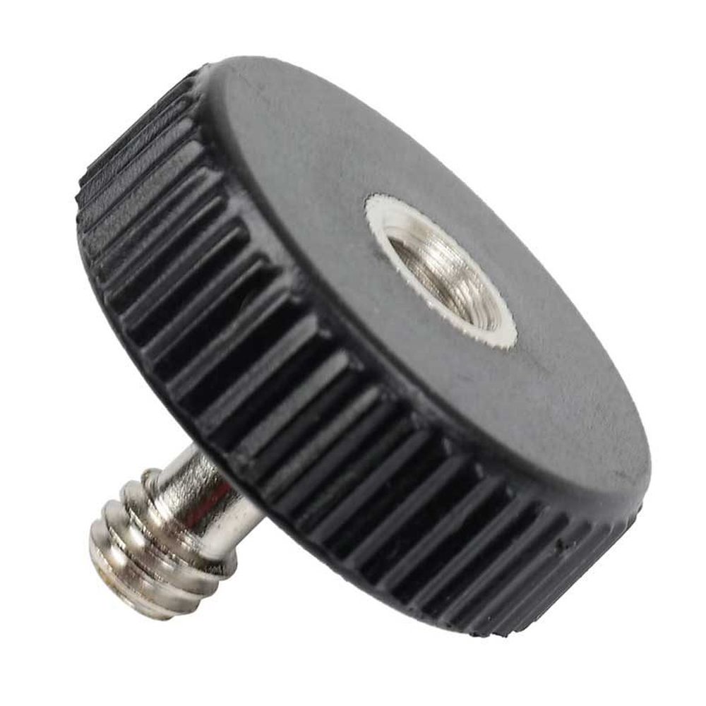 Adaptateur Caruba vis 1/4"M - 1/4"F avec poignée plastique - court