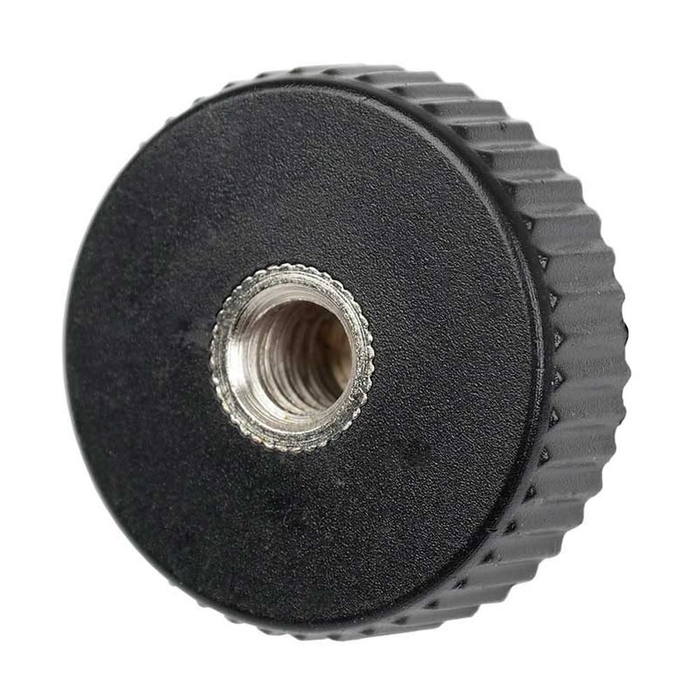 Adaptateur Caruba vis 1/4"M - 1/4"F avec poignée plastique - court
