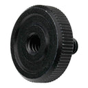 Vis adaptateur Caruba 1/4"M - 1/4"F avec poignée en métal - noir