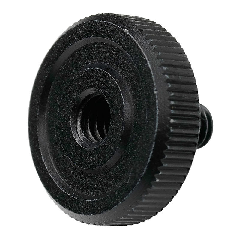 Vis adaptateur Caruba 1/4"M - 1/4"F avec poignée en métal - noir
