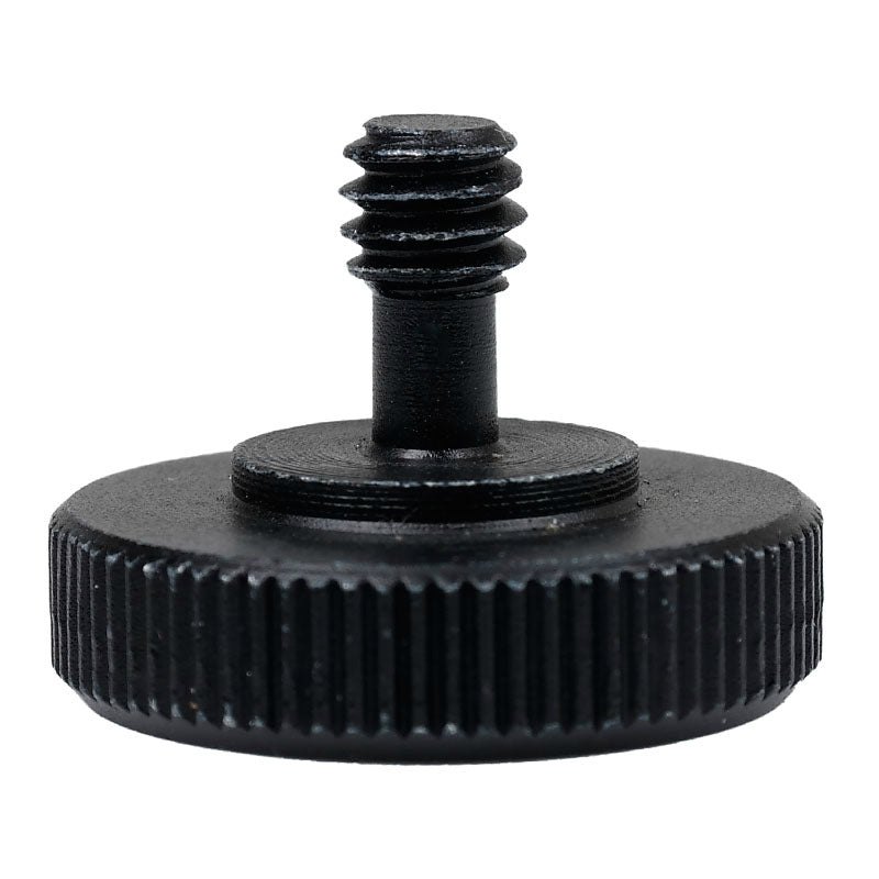 Vis adaptateur Caruba 1/4"M - 1/4"F avec poignée en métal - noir