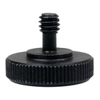 Vis adaptateur Caruba 1/4"M - 1/4"F avec poignée en métal - noir