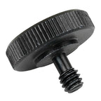 Vis adaptateur Caruba 1/4"M - 1/4"F avec poignée en métal - noir