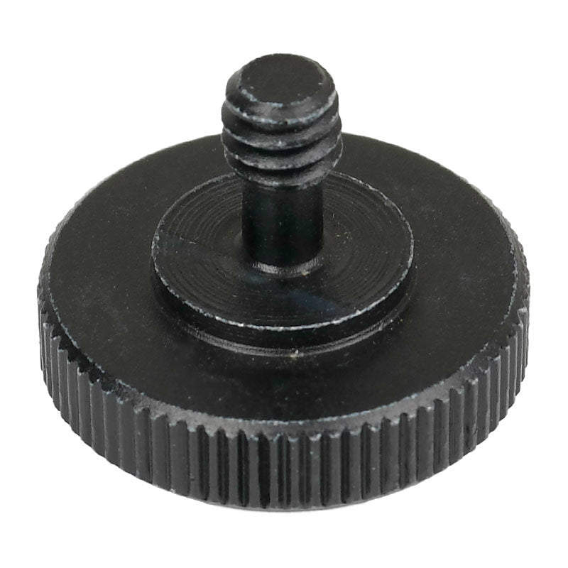 Vis adaptateur Caruba 1/4"M - 1/4"F avec poignée en métal - noir