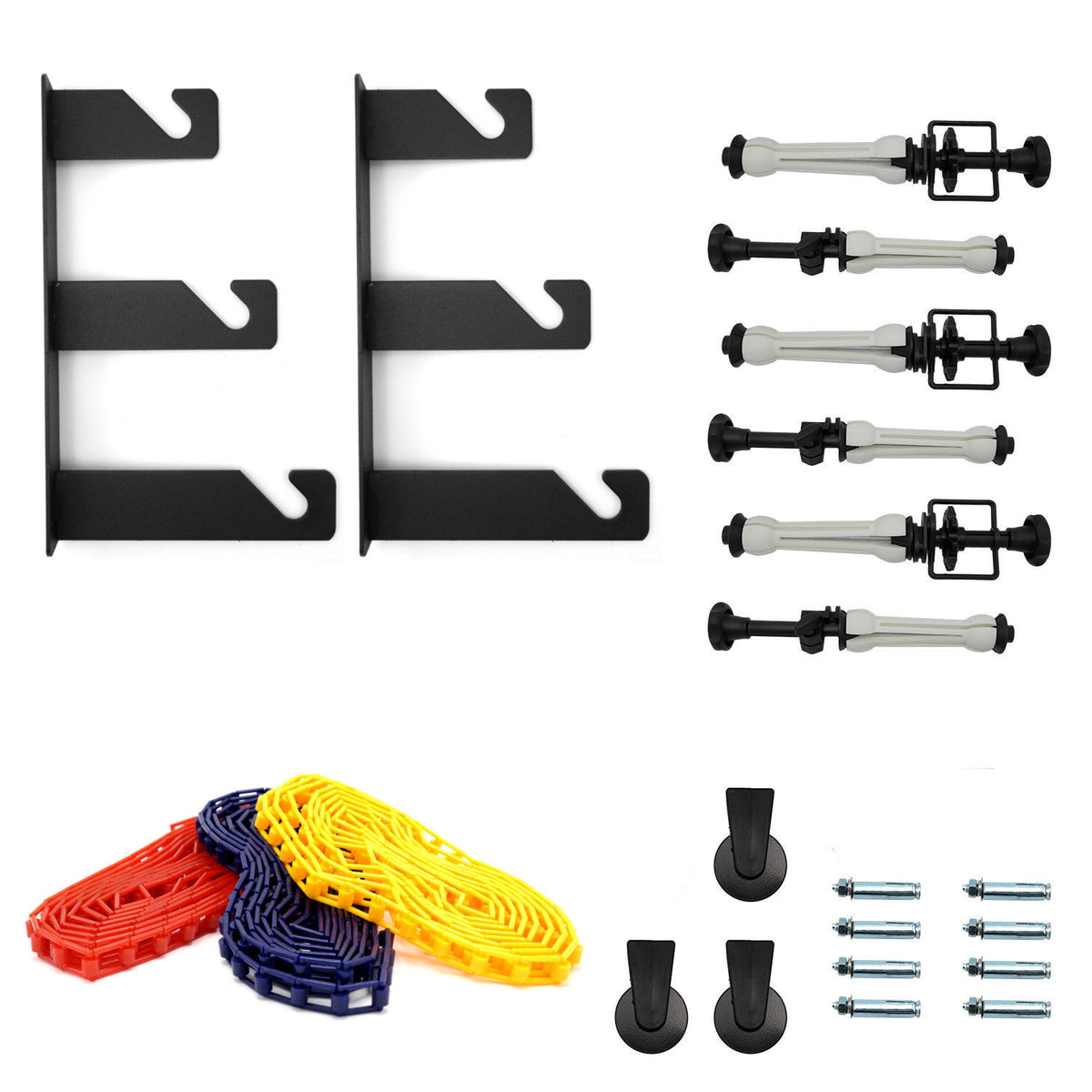 Système de Suspension Caruba pour Montage sur Cloison / Mur à 3 Rouleaux
