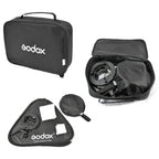 Godox Support Speedlite Bowens + Boîte à Lumière 60 x 60