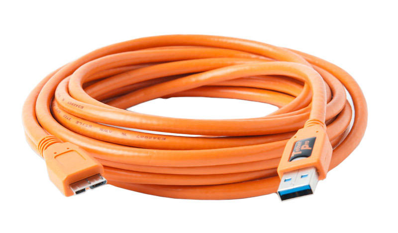 Tether Tools TetherPro USB 3.0 Mâle vers Micro-B 4,6 m Orange