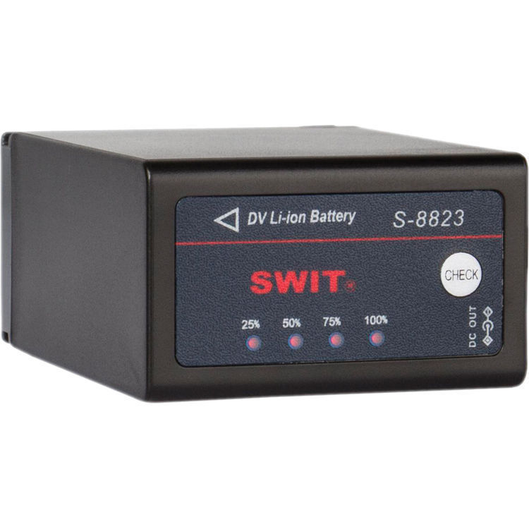Swit S-8823 DV Batterie pour JVC GY-HM100 Series,BN-VF823U, DC Out 18Wh