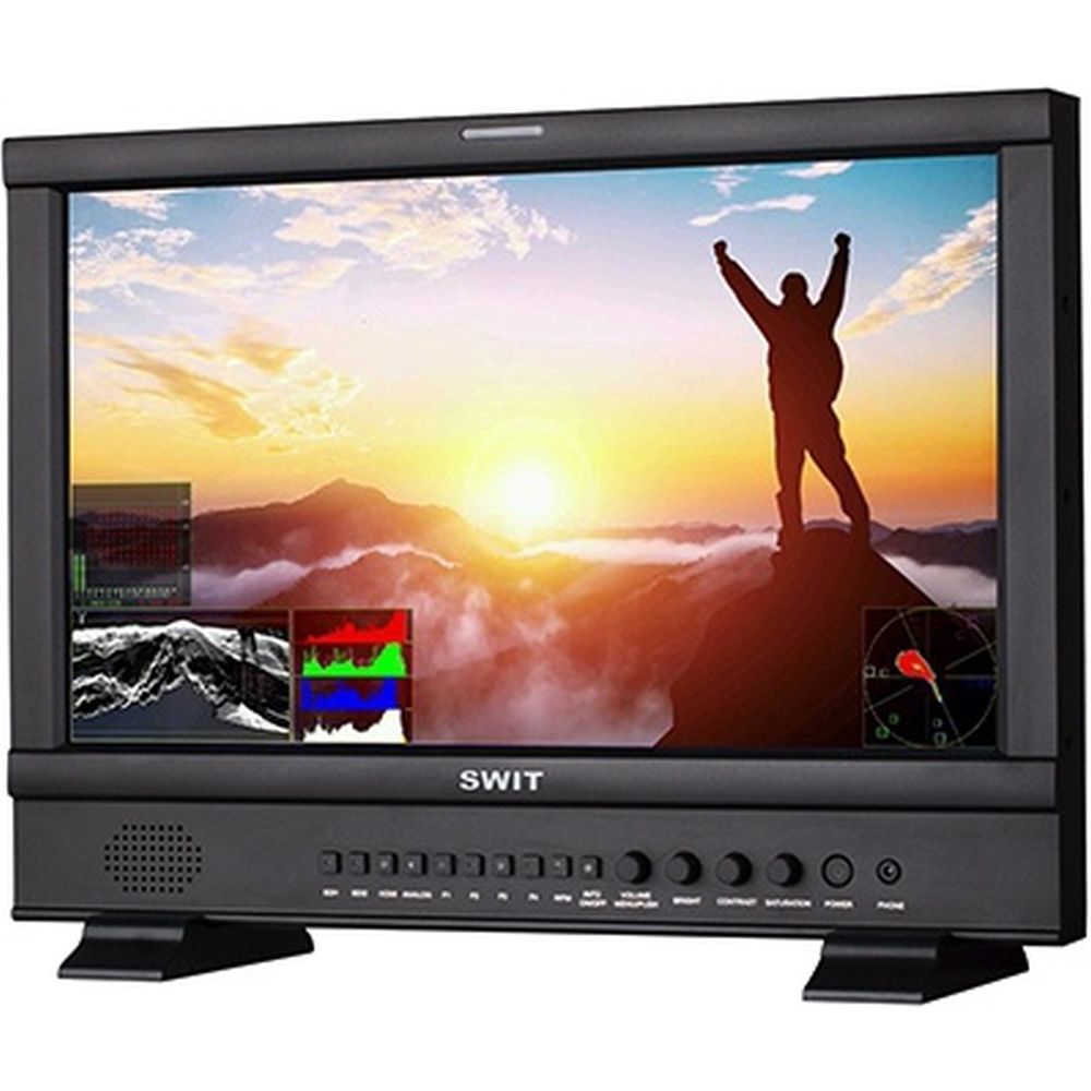 Moniteur de studio SWIT S-1173FS, 17 pouces FHD avec affichage de la forme d'onde