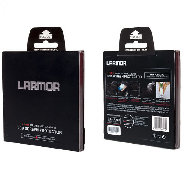 Larmor IV screen protector Canon EOS R/M5 & Panasonic GH5