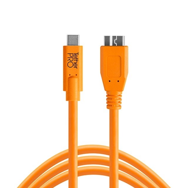 Tether Tools TetherPro USB-C vers 3.0 Micro-B 4,6 m Orange