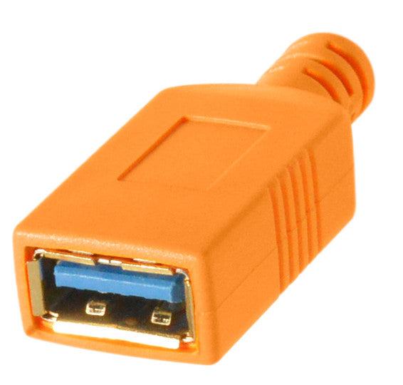 Câble Rallonge Femelle Tether Tools TetherPro USB-C vers USB 4,6 m Orange