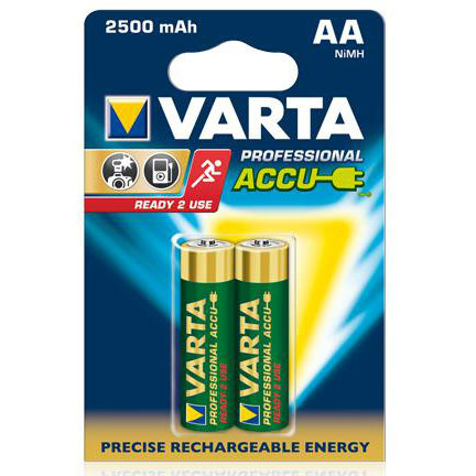 Piles rechargeables Varta 2 x AA 2500 mAh R2U