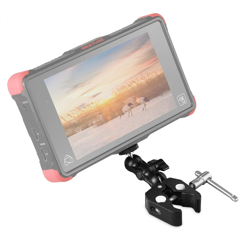 SmallRig 2164 Pince multi-fonctions en forme de crabe avec bras magique à tête sphérique
