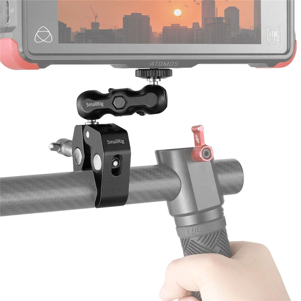 SmallRig 2164 Pince multi-fonctions en forme de crabe avec bras magique à tête sphérique