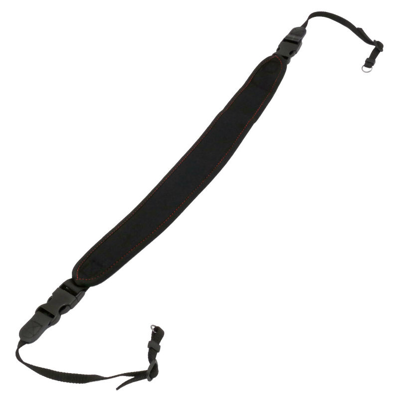 Caruba Camera Neckstrap - comfort + Quick release (black+red)