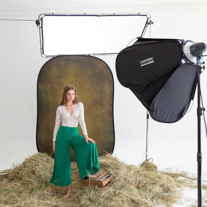 Manfrotto LL LB5705 Vintage Pliable 150 x 210 cm tabac / olive
