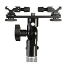 Support inclinable Falcon Eyes Double monture + 2 griffes de Flash CLD-14A