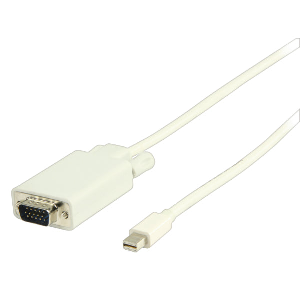 Valueline Mini DisplayPort - VGA 15 Broches 2 Mètres Blanc