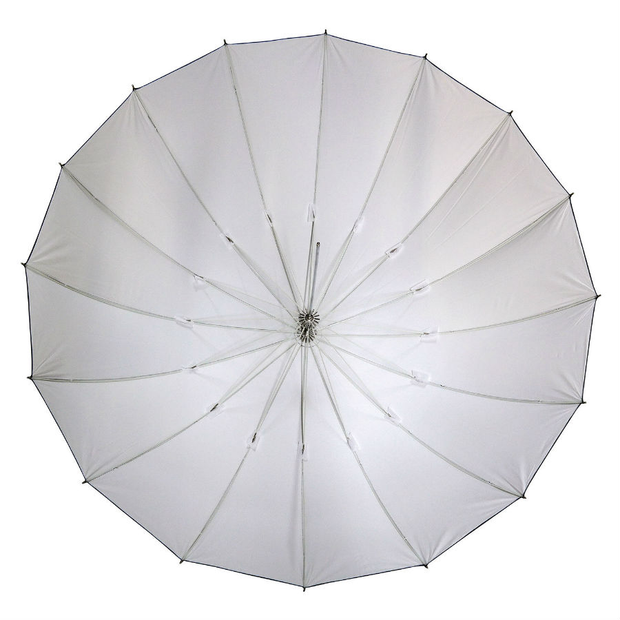 Caruba Parapluie Flash Parabolique 165 cm (blanc profond / noir)