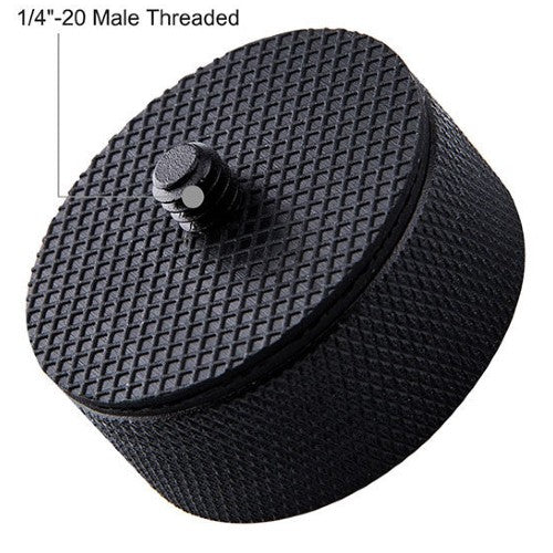 Vis adaptateur Caruba 1/4"M 3/8"F avec poignée en métal et couvercle en caoutchouc