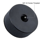 Vis adaptateur Caruba 1/4"M 3/8"F avec poignée en métal et couvercle en caoutchouc