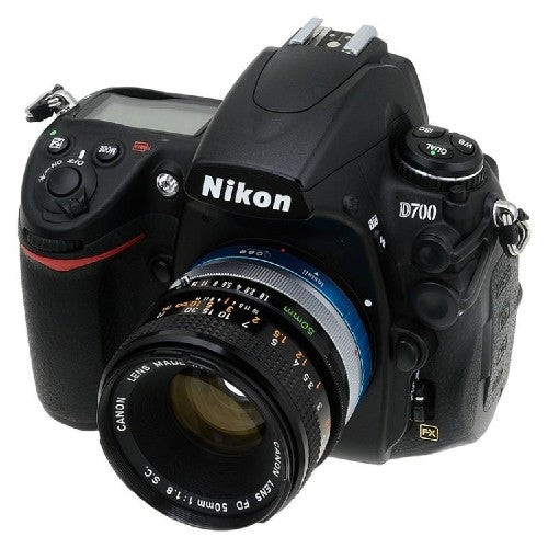 Fotodiox Pro Adaptateur de monture d'objectif - Objectif Canon FD & FL 35mm SLR vers monture Nikon F (avec molette de contrôle d'ouverture intégrée) (FD-NikF-Pro)