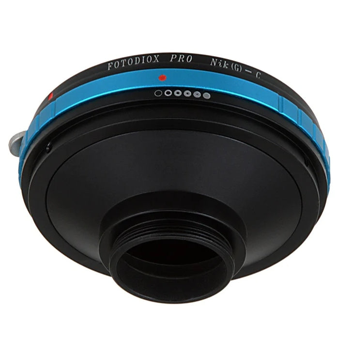 Fotodiox Pro Objectif Adaptateur Nikon F Monture G-Type D/SLR Objectif vers C-Mount (1" Vis Monture) Cine & CCTV (avec Built-In Aperture Control Dial) (NikG-C-Pro)