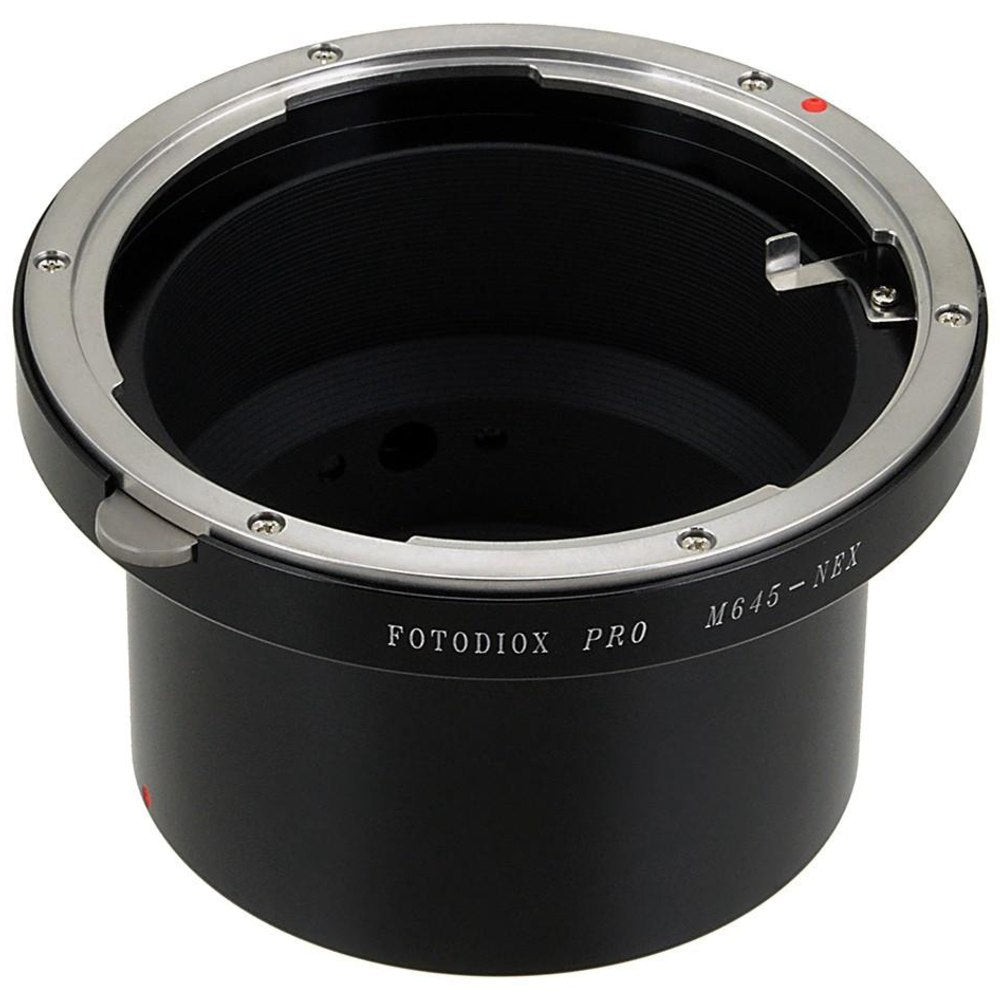 Fotodiox Pro Objectif Adaptateur de monture - Mamiya 645 (M645) Monture Objectifs à Sony Alpha E-Mount (M645-SnyE-Pro)