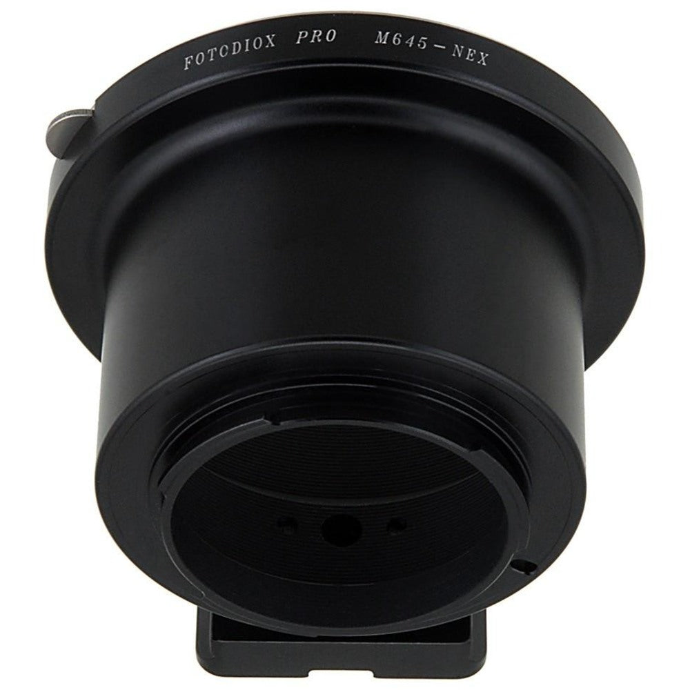 Fotodiox Pro Objectif Adaptateur de monture - Mamiya 645 (M645) Monture Objectifs à Sony Alpha E-Mount (M645-SnyE-Pro)