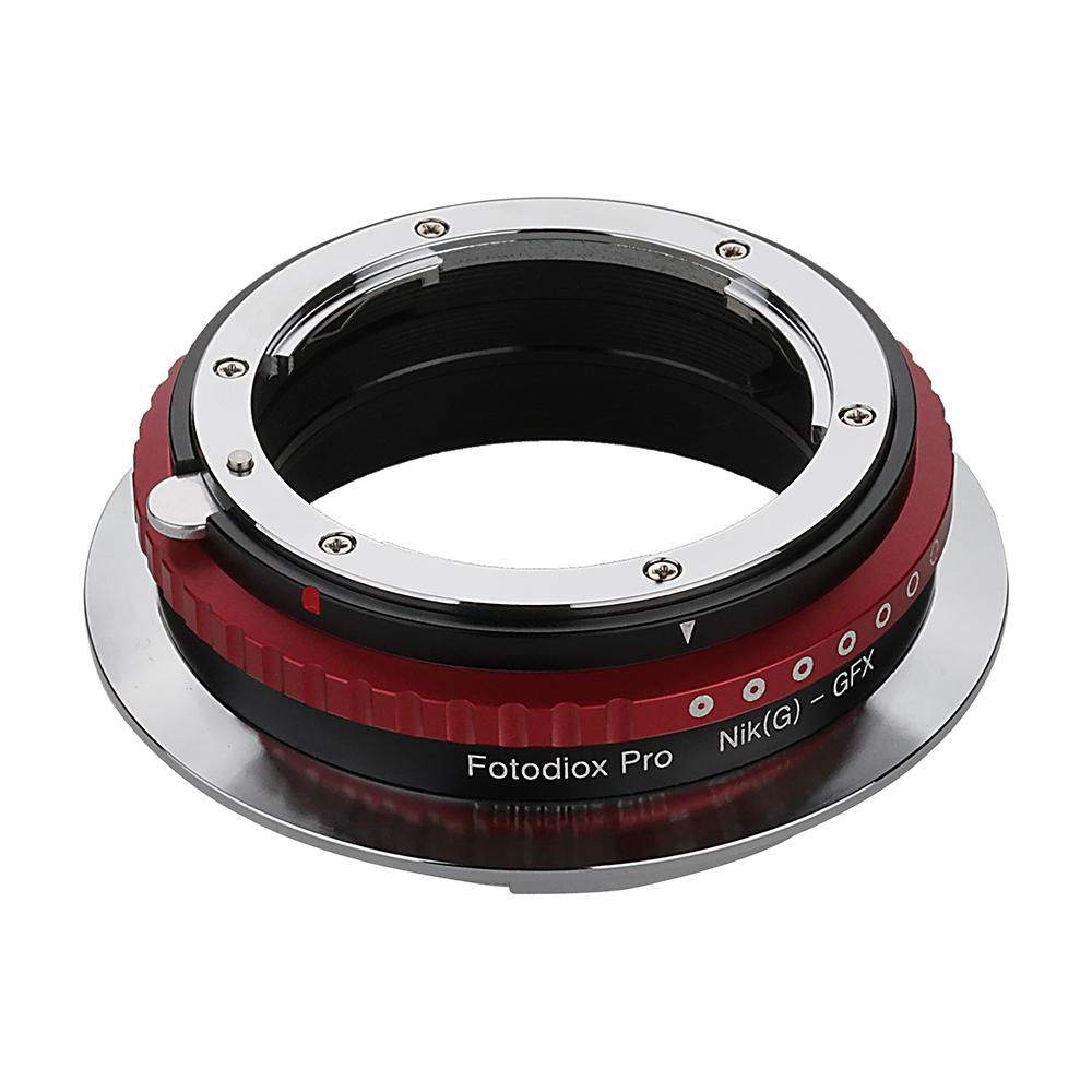 Fotodiox Pro Adaptateur de monture d'objectif - Nikon Nikkor F monture Type G à Fujifilm monture type G (NikG-GFX-Pro)